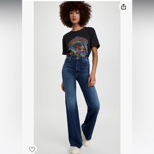 MOTHER denim The Hustler Roller Heel in High Fidelity